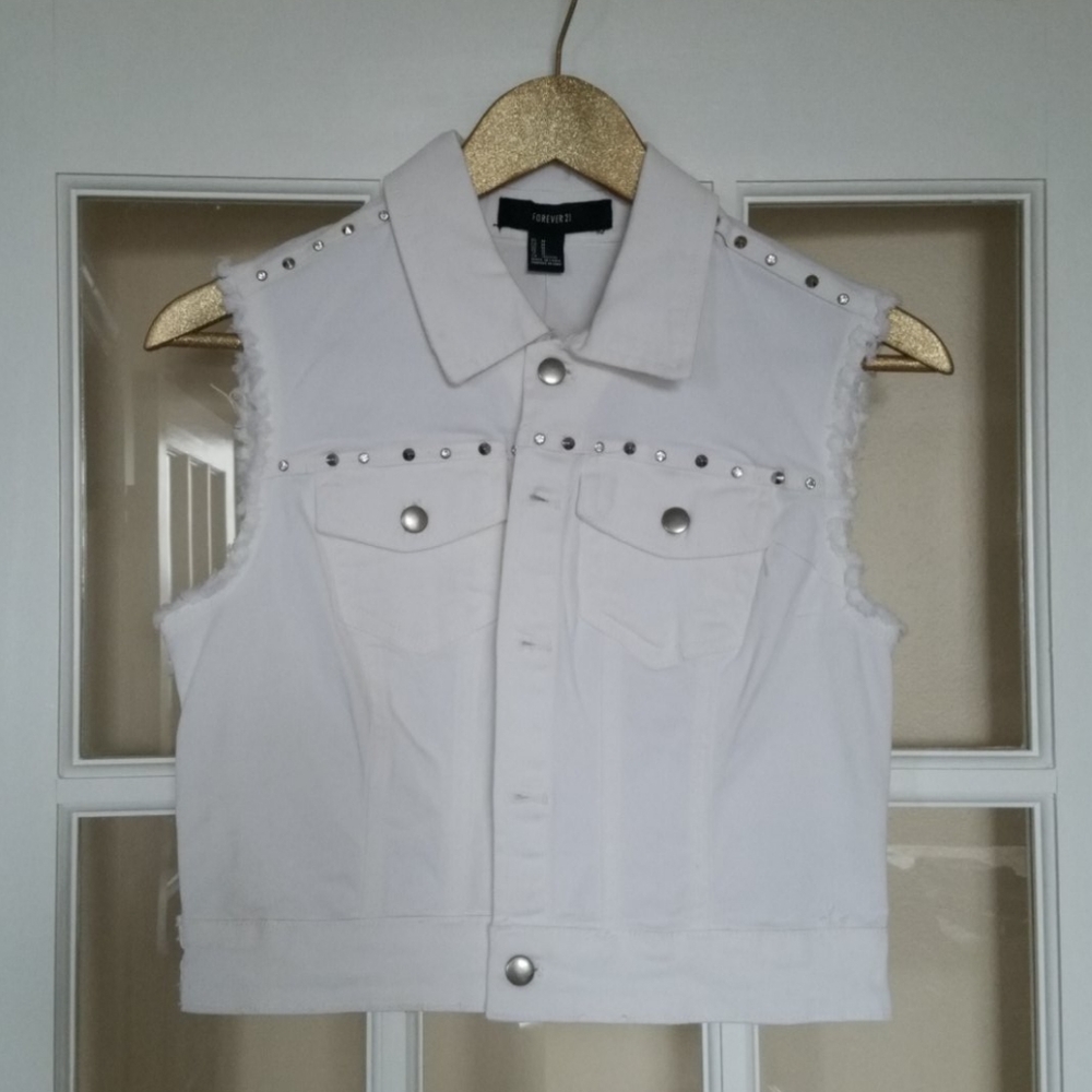 Forever21 Bling Jean Jacket